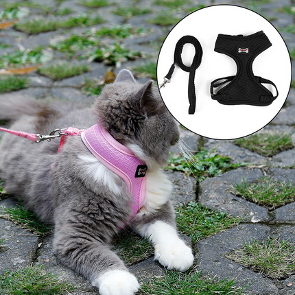 Anti-Skid Adjustable Cat Harness – Breathable Safety Vest for Cats