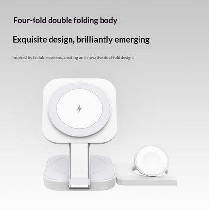 3-in-1 Wireless Charger, Magnetic Fast Charging, Portable