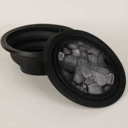 Collapsible Silicone Ice Basin – Space-Saving Durable Ice Bucket