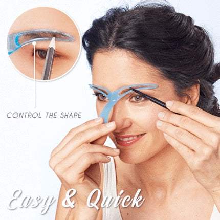 Eyeliner Stencil Card for Precise Eyebrow Makeup, 1pc