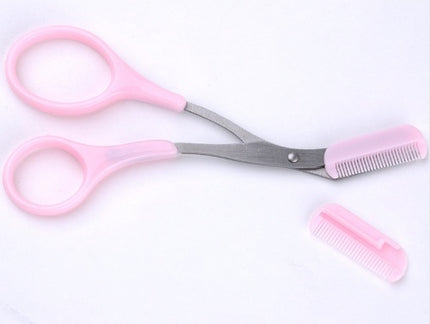 Precision Eyebrow Scissors with Comb for Perfect Shaping