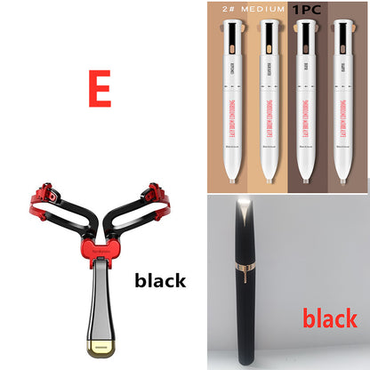 3-in-1 Foldable Eyebrow Shaping Set with Adjustable Stenc