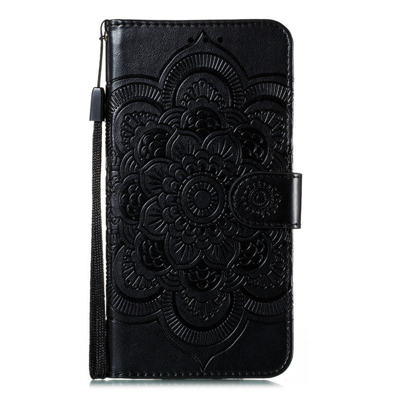 Mandala Leather Phone Case - Durable & Stylish Protection