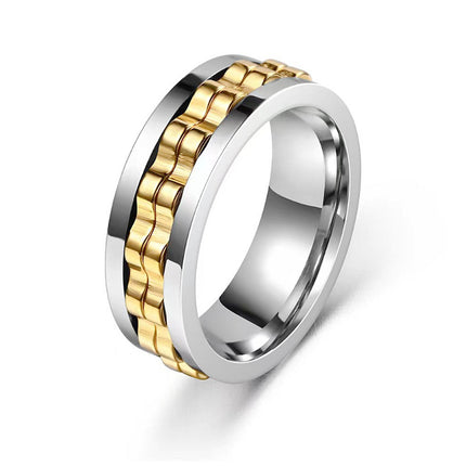 Trending-Buy Titanium Gear Fidget Ring – Stress Relief & Durable Spinn
