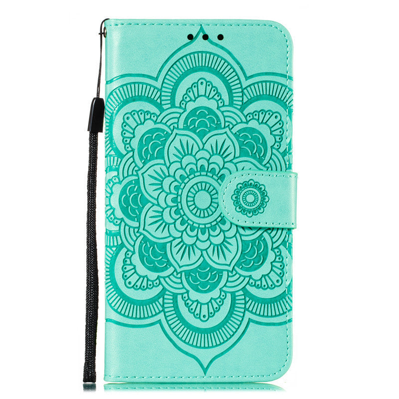 Mandala Leather Phone Case - Durable & Stylish Protection