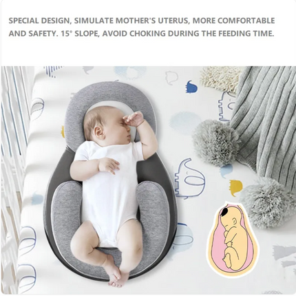 Baby Anti-Spit Up Pillow – Washable Ergonomic Support Cushion
