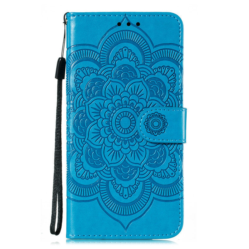 Mandala Leather Phone Case - Durable & Stylish Protection