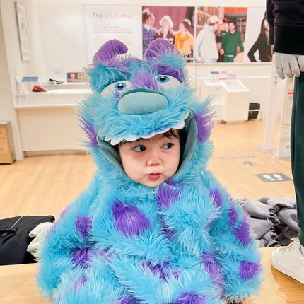Hooded Animal Baby Jumpsuit – Soft Zipper Romper with Pockets