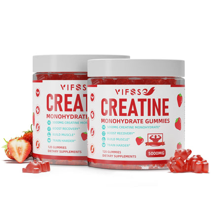 VIFSSG Sugar-Free Creatine Monohydrate Gummies, 5g, 240 Count