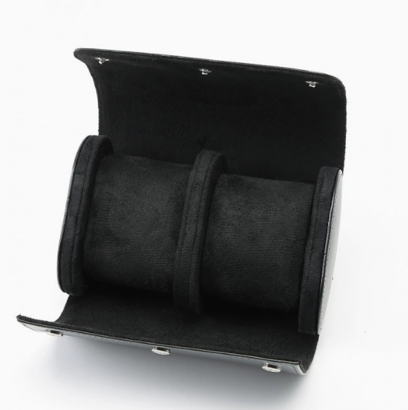 3-Slot Travel Watch Case - PU Leather, Protective Design