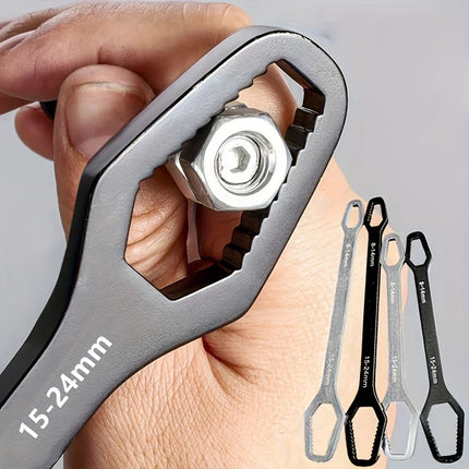Universal Double-Ended Self-Tightening Wrench (3–17mm) – Chrome Vanadium Steel – Anti-Slip Repair Spanner