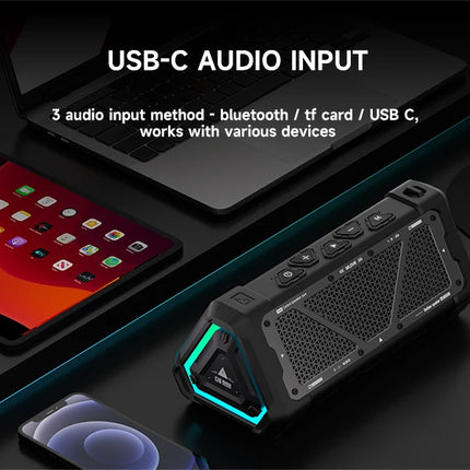MLOVE P3 Outdoor Bluetooth Speaker, 40W Output Power Bluetooth 5.3 Speaker