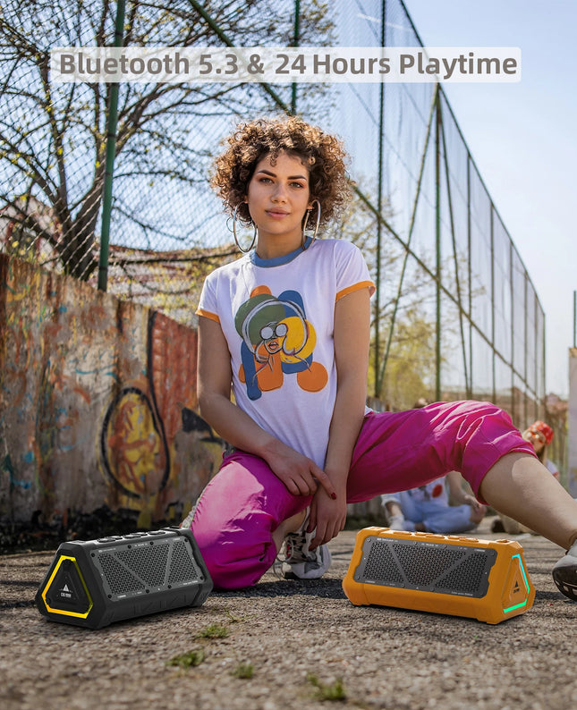 MLOVE P3 Outdoor Bluetooth Speaker, 40W Output Power Bluetooth 5.3 Speaker