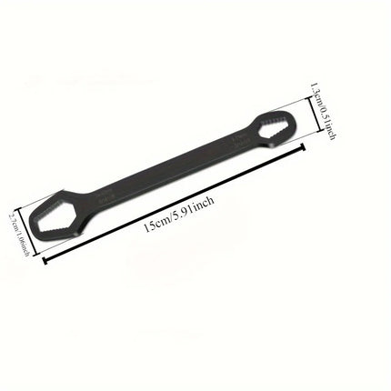 Universal Double-Ended Self-Tightening Wrench (3–17mm) – Chrome Vanadium Steel – Anti-Slip Repair Spanner