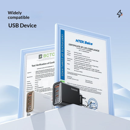 Xingrui Series Fast Charging Black Charger with Digital Display