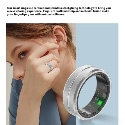 Smart Ring - Heart Rate & Blood Oxygen Monitor, IP68 Water Resistance