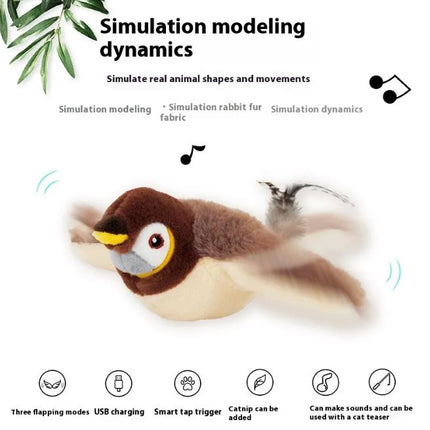 Flapping Bird Cat Toy – Interactive Motion Toy for Active Cats