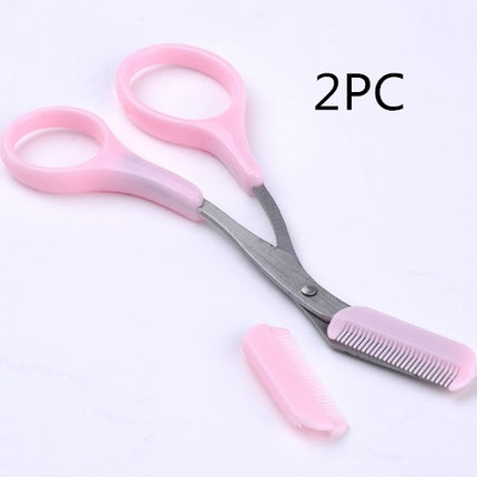 Precision Eyebrow Scissors with Comb for Perfect Shaping