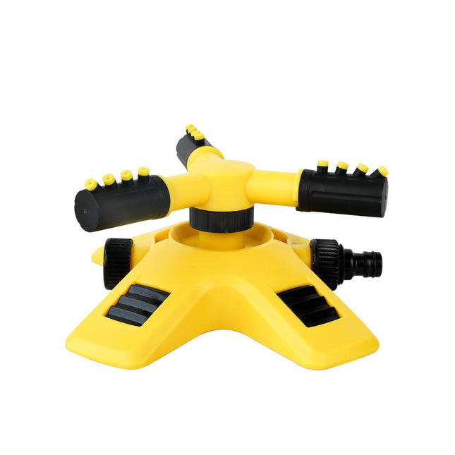 360-Degree Automatic Rotating Three-Fork Garden Sprinkler
