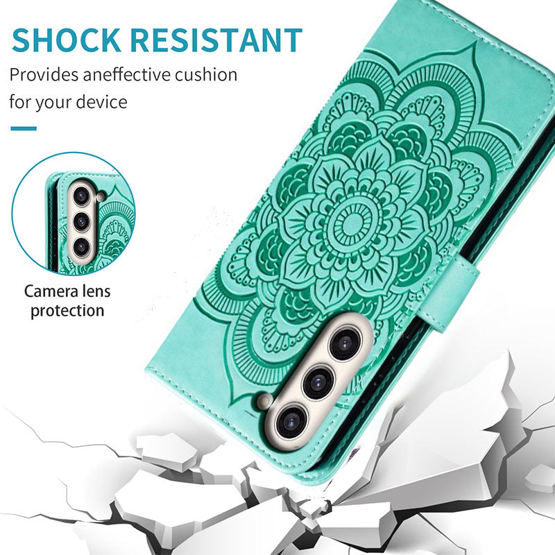 Mandala Leather Phone Case - Durable & Stylish Protection