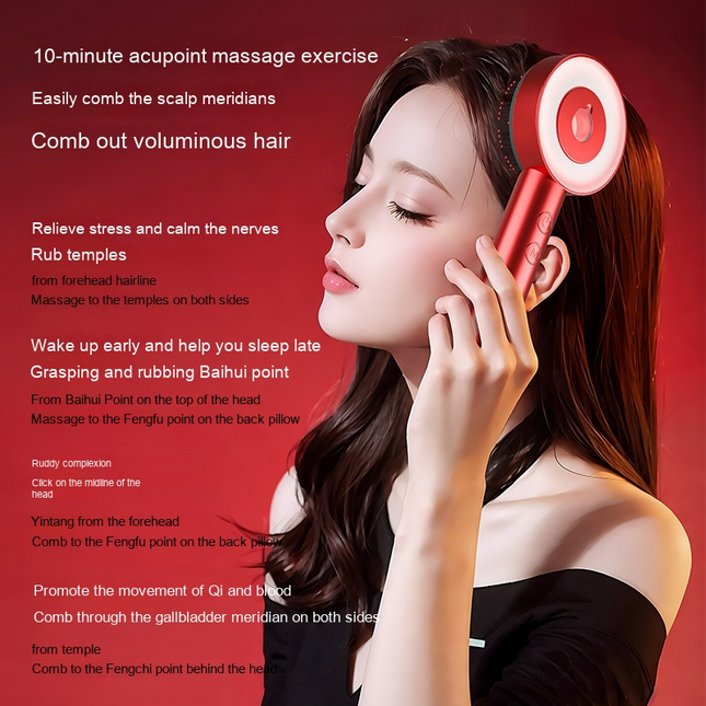 Scalp Massager Comb – Ergonomic Head Massage Brush for Stress Relief