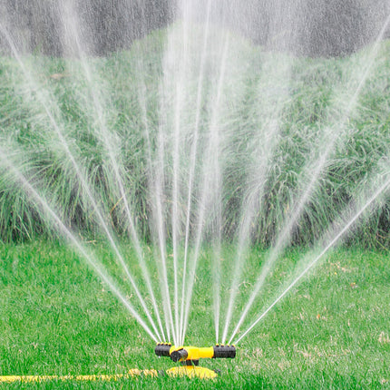 360-Degree Automatic Rotating Three-Fork Garden Sprinkler