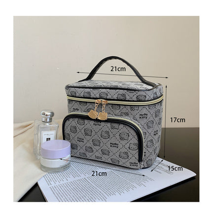 Hello Kitty Waterproof Makeup Bag – Compact Travel Cosmetic Pouch
