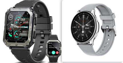 Steel Rugged Sport Smart Watch with Bluetooth Calling & GPS Navigation
