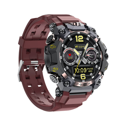 Rugged Waterproof Smart Watch with HD Dual Camera & Fitness Tracking
