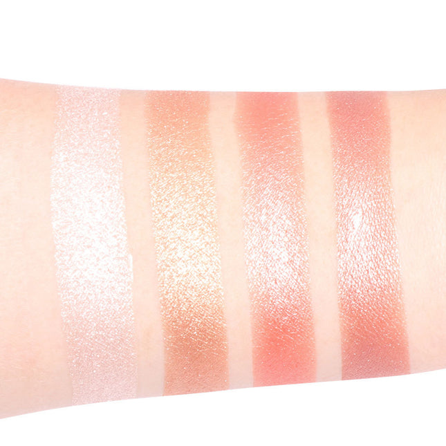 CmaaDu 4-Color Highlighter Eyeshadow Blush - Versatile & Long-Lasting