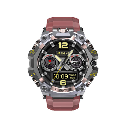 Rugged Waterproof Smart Watch with HD Dual Camera & Fitness Tracking