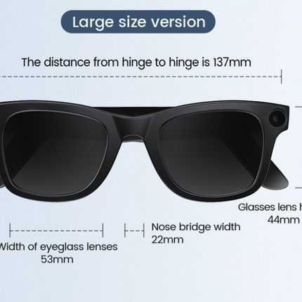 AI Smart Camera Glasses – HD Video & Voice Control Glasses