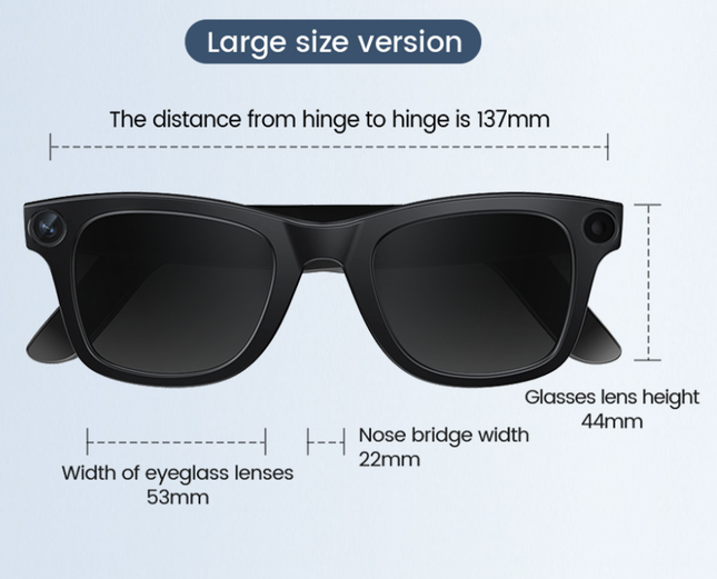 AI Smart Camera Glasses – HD Video & Voice Control Glasses