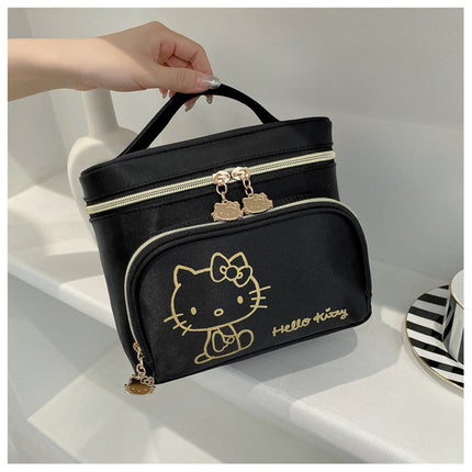 Hello Kitty Waterproof Makeup Bag – Compact Travel Cosmetic Pouch