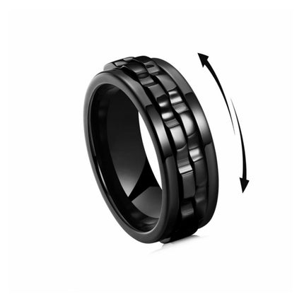 Trending-Buy Titanium Gear Fidget Ring – Stress Relief & Durable Spinn