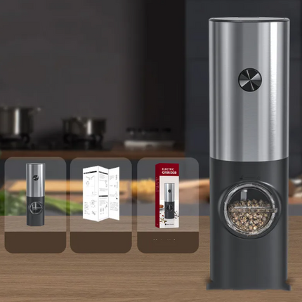 Smart Electric Pepper & Salt Grinder - Adjustable, Automa