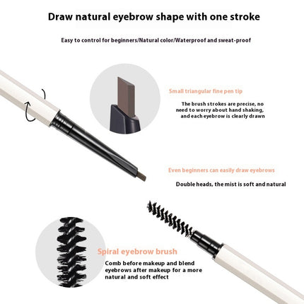 Three-Piece Gel Cream Eyebrow Pencil Set - Waterproof & Long-lasting.