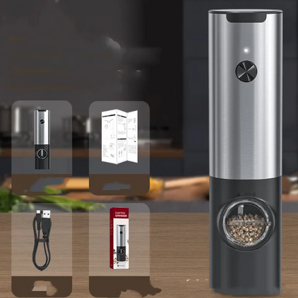 Smart Electric Pepper & Salt Grinder - Adjustable, Automa