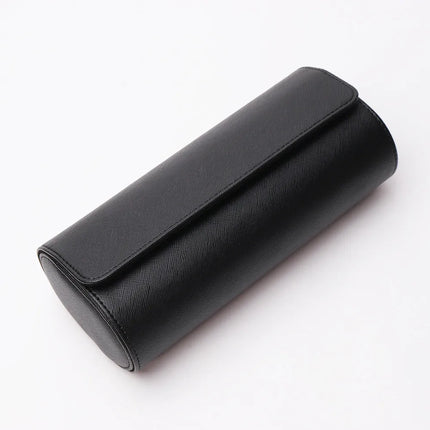 3-Slot Travel Watch Case - PU Leather, Protective Design