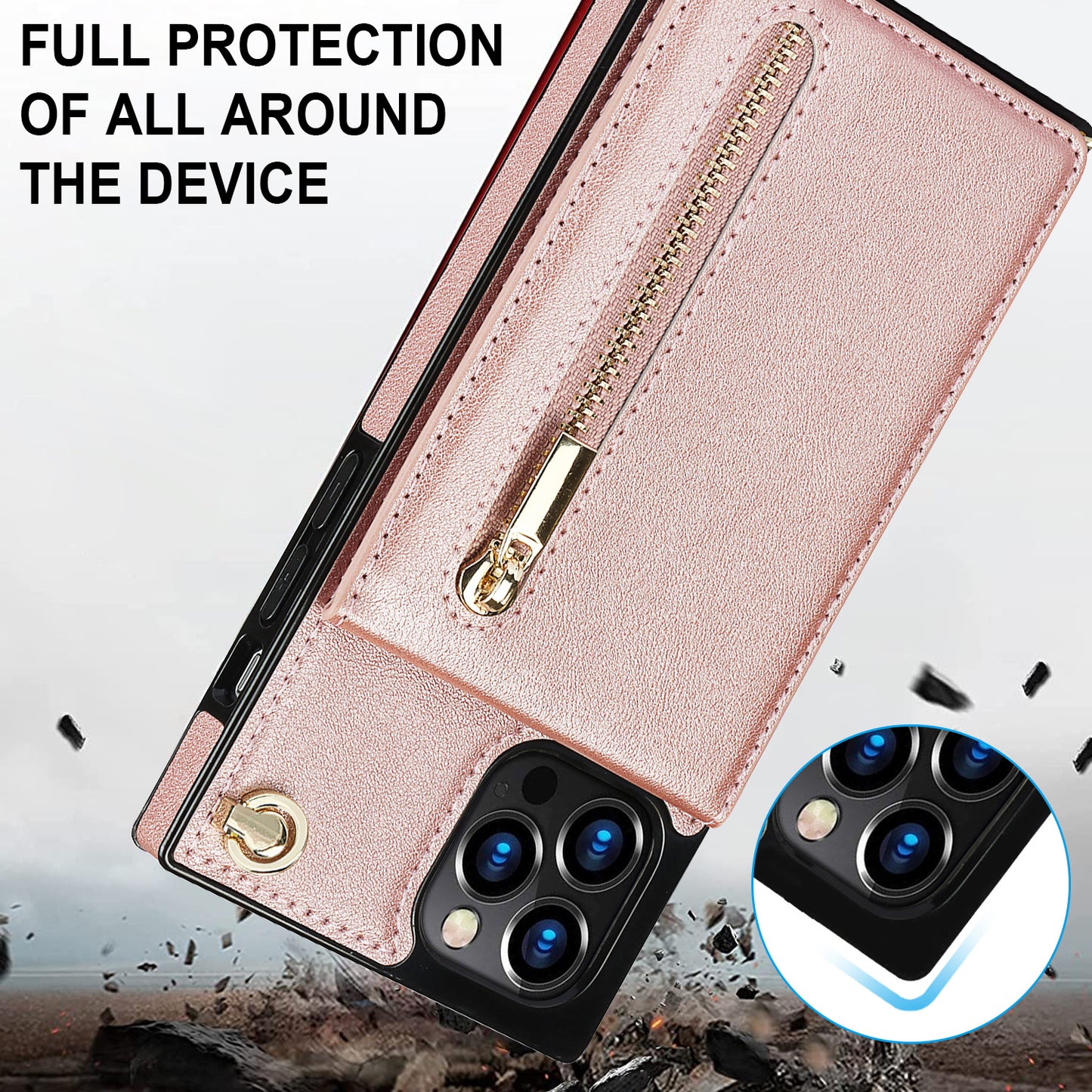 Leather Mobile Phone Case - Messenger Style, Protective cover